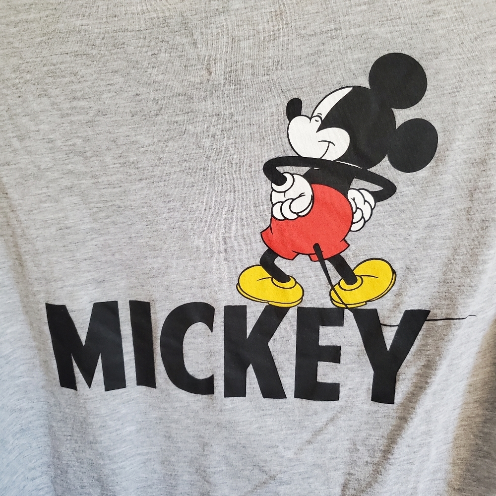Disney Brand Mickey Mouse Graphic Long Sleeve Tee Shirt Top Size S Great - Picture 6 of 10